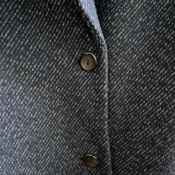 J. Jill Blue Patterned Winter Coat sz L NWOT - Picture 5 of 7